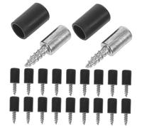 Vaguelly 200 Pièces Shelf Peg Screws With Anti-slip Sleeve And Self-tapping Screws Cabinet And Wardrobe Shelf Pins For Kitchen Bookcase Furniture Storage