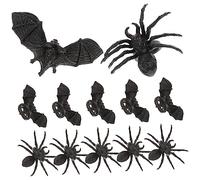 Vaguelly 24 Pièces Anneaux de Halloween Accessoires de Costume Araignée et Chauve Souris pour Fête et Farces