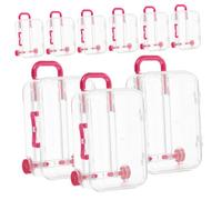 Vaguelly 24 pièces Boîtes à Bonbons Valise Transparentes Petites Boîtes Dragées pour Mariage Décoration Fête Cadeau Shower Mixte à Sucré Shower Party Favor