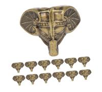 Vaguelly 24 Pièces Decorative Elephant Trunk Feet for Wooden Jewelry Boxes Antique Plastic Corner Protectors Legs for Cabinets and Storage Cases