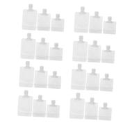 Vaguelly 24 pièces Sac de Voyage pour Lotion Lot de Souples Autoportantes Étanches pour Shampooing et Soins Réutilisables et Légères pour Rangement Cosmétique Compact