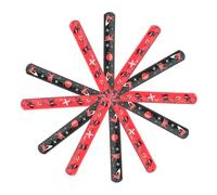 Vaguelly 24pièces Bracelets Ninja Slap Pour Garçon Fille Bandes à Pression Décoratives Cadeaux De Fête Anniversaire
