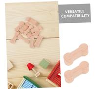 Vaguelly 25 Pièces Adaptateurs de Rail Bois Os de Chien Connecteurs de Voie Ferrée pour Jouets Accessoires Compatibles pour Circuits de Train Bois Facile pour Garçon Fille