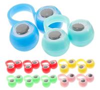 Vaguelly 25 Pièces Anneaux de Doigt avec Yeux pour Garçon Fille de Jouets Interactifs Amusants et Colorés Jouets Éducatifs pour Développer Imagination Lien Familial