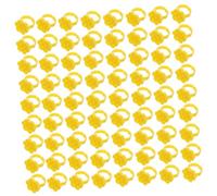 Vaguelly 250 Pièces Lash Extension Glue Cups With Hexagon Honeycomb Design Disposable Mini Glue Ring Holder For Precise Adhesive Application Portable And Quick-drying