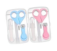 Vaguelly 2Ensembles Kit de Coupe pour Garçon Fille avec Équipement de Ensemble de Tondeuses à Pédicure pour Nourrissons Étui de Rangement et à Épiler Matériau
