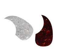 Vaguelly 2pcs Pickguard de Guitare Autocollants en Celluloïd Forme Goutte pour Guitare Acoustique 40/41 Pouces Effet Décoratif et Protection