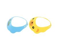 Vaguelly 2pièces Bonnet de Bain pour Garçon Fille et Tout-petits Imperméable et Ajustable Lot de Bonnets de Douche pour Laver les Cheveux et Baigner