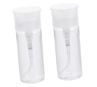 Vaguelly 2pièces Bouteille Lotion Pression Lot De Flacons Vides Étanches Portable Pour Produits De Toilette Voyage