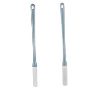 Vaguelly 2Pièces Brosses de Nettoyage Orteils Silicone Long Manche Brosse pour Épurateur Doux pour Personnes Âgées Nettoyage Orteils