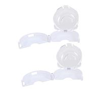 Vaguelly 2pièces Couvercle De Bouton De Transparent Protection Sécurisée Pour Garçon Fille Garde De Sécurité Cuisinière Prévention Des Fuites De Incendies