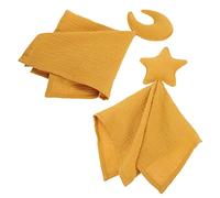 Vaguelly 2pièces Couvertures De Sécurité Avec Lune Et Étoiles Couvertures Douces De Doudou Et Compagnon De Sommeil Nés Ensemble De Literie Pour Berceau Sans Odeur Confortables Et Apaisantes