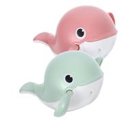 Vaguelly 2pièces Jouets Bain Baleine Mécanique Pour Garçon Fille Jouets Piscine Pliables Pour Développement Psychomoteur Pour Bébés Ans