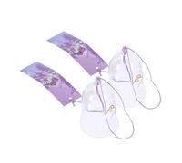 Vaguelly 2pièces Lot De Carillons Éoliens Verre Décoration De Fenêtre Suspendue Carillon Éolien Vintage Pour Intérieur Et Extérieur