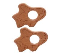 Vaguelly 2pièces Mors De Dentition Hêtre Forme Avion Outil De Soulagement Pour Et Sûre