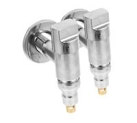 Vaguelly 2pièces Robinet Arrêt Eau Pour Machine à Laver Vanne Arrêt Angle Accessoires De Plomberie Compatible Plupart Des Modèles