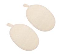 Vaguelly 2Pièces Serviette De Bain Exfoliante Loofah Naturel Lot De Nettoyeur De Corps Doux Pour Revitalisante Couleur Pour Gommage