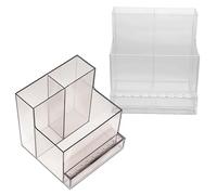 Vaguelly 2pièces Support De Foret à Ongles Organisateur à Compartiments Pour Manucure Tête De Meulage Etui De Rangement Pour Fournitures Ongles