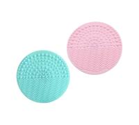 Vaguelly 2Pièces Tampon De Nettoyage Silicone Pour Pinceaux De Ventouse Épurateur Pratique Et Réutilisable Outil De Nettoyage Élégant Pour Amateurs De Beauté