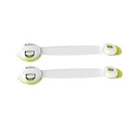 Vaguelly 2pièces Verrouillage De Sécurité Pour Garçon Fille Loquets Autocollants à Double Bouton Pour Réfrigérateurs Armoires Et Tiroirs Couleur Verte