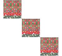 Vaguelly 3 Ensembles Papier De Noël Papier Thématique Pour Motifs Colorés Et Charmants Pour Emballer Et Décorer Lot Pratique 3 Rouleaux*3