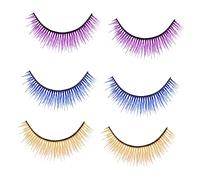 Vaguelly 3 Paires 3d Faux Cils Vaporeux Extension Aspect Naturel Des Cils Faux Cils Avec De La Colle Halloween Cils Réutilisables D'aspect Naturel Cèche Des Yeux Fibre De Soie Synthétique