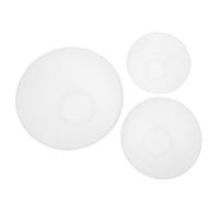 Vaguelly 3 Pièces bol en silicone préparation du bol doseur kit de bricolage brosse faciale et bol teinté se maquiller grimace kit manucure masque facial bol de masque Gel de silice blanche