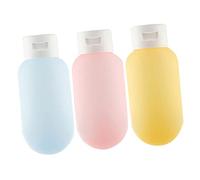 Vaguelly 3 Pièces Bouteille De Lotion Articles De Toilette De Voyage Se Maquiller Bouteille De Taille De Voyage Trousse De Toilette Format Voyage Petit Flacon Pompe Distributeur Vide Pp