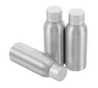 Vaguelly 3 Pièces Flacons Cosmétiques Aluminium Récipients Rechargeables Étanches pour Soins Peau et Crèmes Contenants de Voyage Portables Anti-oxydation