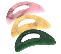 Vaguelly 3 pièces Gua Sha Body Scraping Boards Set Resin Face Scraper For Skin Care Body Massage Tool For Relaxation And Puffiness Reduction