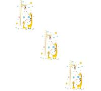 Vaguelly 3 Pièces Mesure De La Hauteur Autocollant Mural Amovible Stickers Muraux Mesure De La Hauteur Autocollant Mural Bricolage Enfants Stickers Muraux Pépinière Animaux Stickers Muraux