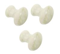 Vaguelly 3 Pièces Outil de Massage Facial Pierre de Champignon Jade Masseur Multifonctionnel pour Visage et Cou Outil de Grattage Relaxant Design Unique et Ergonomique comme Décoration ou