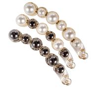 Vaguelly 3 Pièces pince à cheveux perle hairpin hair clip accessoire fete hair toppers barrette pince à cheveux banane outil de coiffure pour femmes Pinces à cheveux pour femmes Plastique