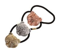 Vaguelly 3 pièces Ponytail Holder Élastique Cheveux avec Tête Ours Vintage Punk pour Cheveux Mi Longs à Longs Accessoires pour Sports et Occasions
