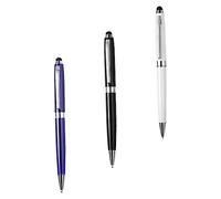 Vaguelly 3 pièces Stylet Tactile Stylo Capacitif pour Tablette et Smartphone Blanc Bleu Noir Précision et Confort pour Prise de Notes Dessin et Navigation