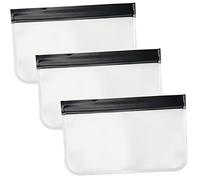 Vaguelly 3 Pièces Trousse de Toilette Transparent Se maquiller de Voyage cosmétique de Maquillage de Voyage Makeup Bag Cosmetic Bag Trousses de Maquillage de Lavage Demain