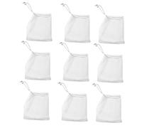 Vaguelly 30 Pièces filet à filet de de en filet bain sacoche portable bubble bag distributeur de sachets d'économiseur de en filet pe blanche