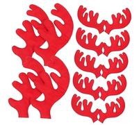 Vaguelly 30 Pièces Kit DIY Tête Cerf Tissu Accessoires de Décoration Noël Doux et Ornement Artisanal pour Adultes et Idée Cadeau Festive