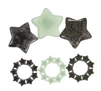 Vaguelly 30pièces Pierres De Cristal Étoilées Décoratives Naturelles Ornement Pierre Étoilée Pour Maison Petite Décoration Pour Bricolage