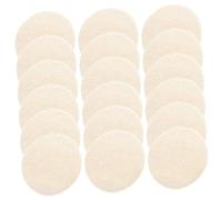 Vaguelly 36 Pièces Serviette De Bain Tranches De Luffa Nettoyeur Exfolier Naturel Corps Exfoliant Hommes Scrubber Tampon Lavage Rounds De Foofah Nettoyage Doux Soin Du Visage Beige