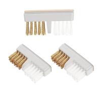 Vaguelly 3pièces Brosse De Nettoyage Fil De Cuivre Pour Foret Ongles Brosse Petite Pour Manucure Embout Ponceuse Ongles Polyvalente Portable Et Réutilisable