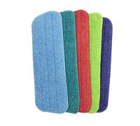 Vaguelly 3pièces Chiffon De Vadrouille à Pousser Fibre Accessoires De Vadrouille Outil De Nettoyage Remplacement De Chiffon De Rouge Bleu