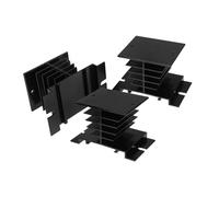 Vaguelly 3pièces Dissipateur Thermique Aluminium pour Relais Statiques Ailettes De Refroidissement Lot de Bloc De Remplacement pour Pont Redresseur