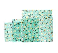 Vaguelly 3pièces Emballage Alimentaire Cire Abeille Réutilisable Emballages Durables Et Écologiques Feuilles Alimentaire Cire Abeille