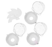 Vaguelly 3pièces Housse De Protection Pour Cuisinière Et Four Lot De Transparentes Empêche Garçon Fille Ou Animaux Allumer Accidentellement Base Amovible Facile Installation