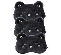 Vaguelly 3pièces Masque De Sommeil Carton Mignon Pour Cache-yeux Adorable Pour Et Réparateur Pour Voyage Maison