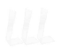 Vaguelly 3pièces Support De Panneau Marketing Acrylique Support De Panneau De Table Chevalet Photo Présentoir pour Bureau Et Maison