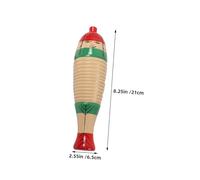 Vaguelly 4 Ensembles Jeu de Instruments de Percussion Bois Guiro pour Garçon Fille Jouets Musicaux et Solides Surface Lisse sans Bords Tranchants Sons Mélodieux pour Apprentissage Rythme