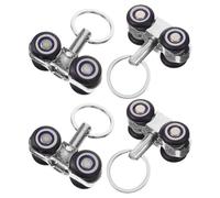 Vaguelly 4 Pièces Accessoires de Rail de Perfusion Poulie Silencieuse pour Support de Perfusion de Support Pratique et Compact pour de Santé