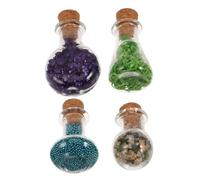 Vaguelly 4 Pièces Bouteille de de Potion simulée Faire Semblant de Jouer à Un Jeu de Cuisine Accessoires pour Faire Semblant de Jouer Mini Accessoires de Maison de poupée Un